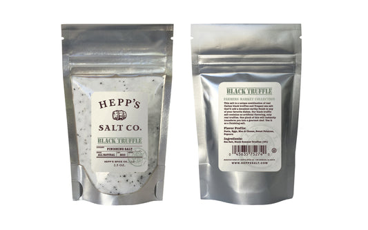 Black Truffle Sea Salt 2.5 Pouch - HEPPS SALT CO. 