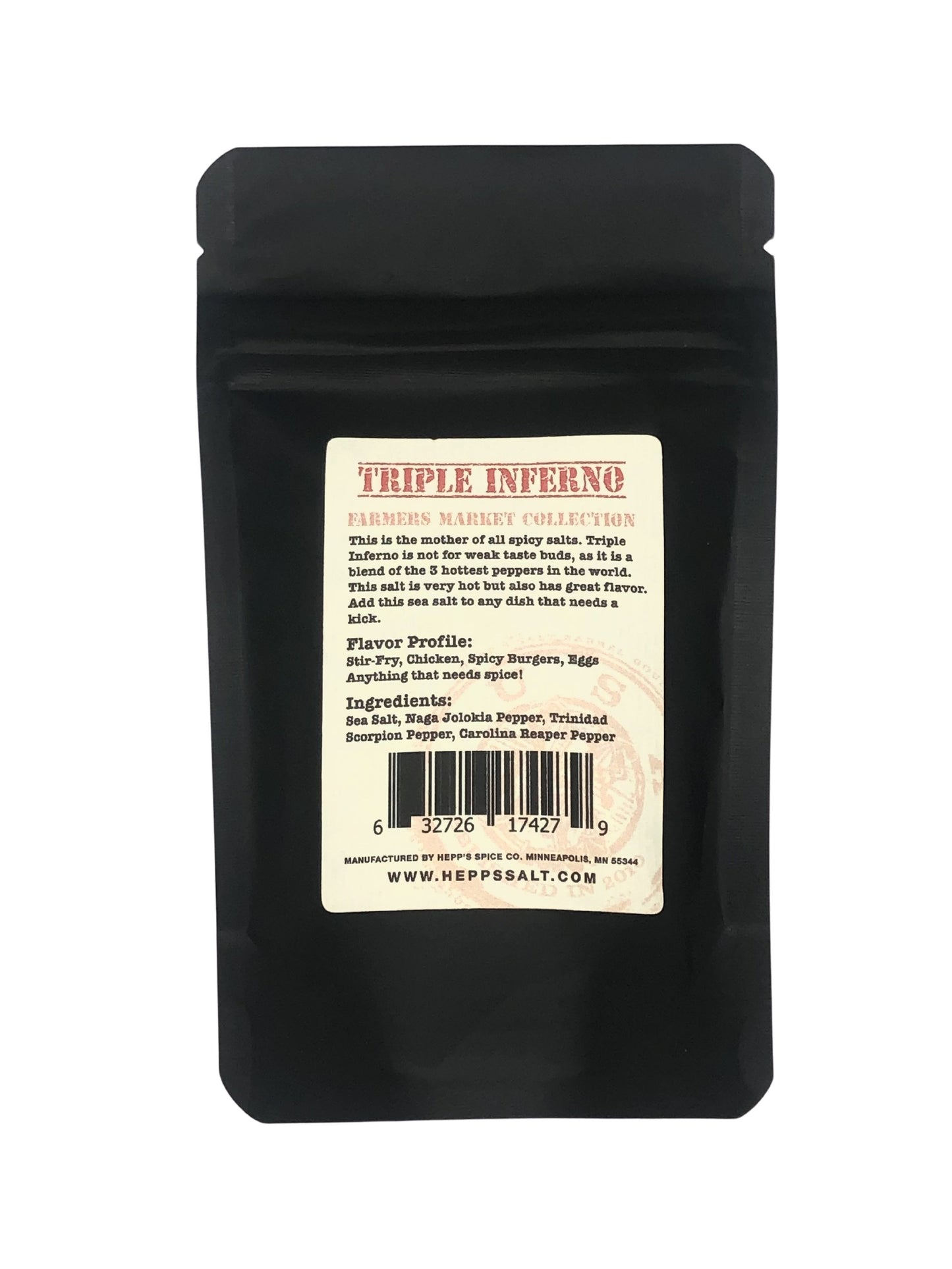 Triple Inferno Sea Salt - HEPPS SALT CO. 